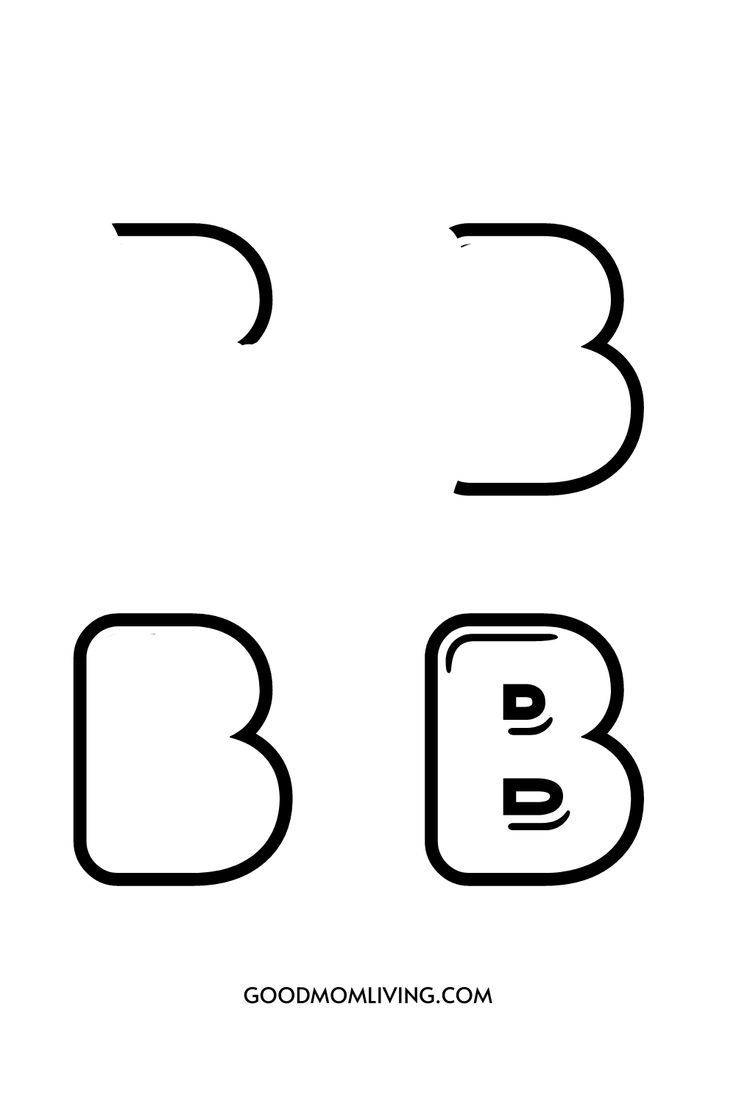 Printable Bubble Letter B Bubble Letters Alphabet