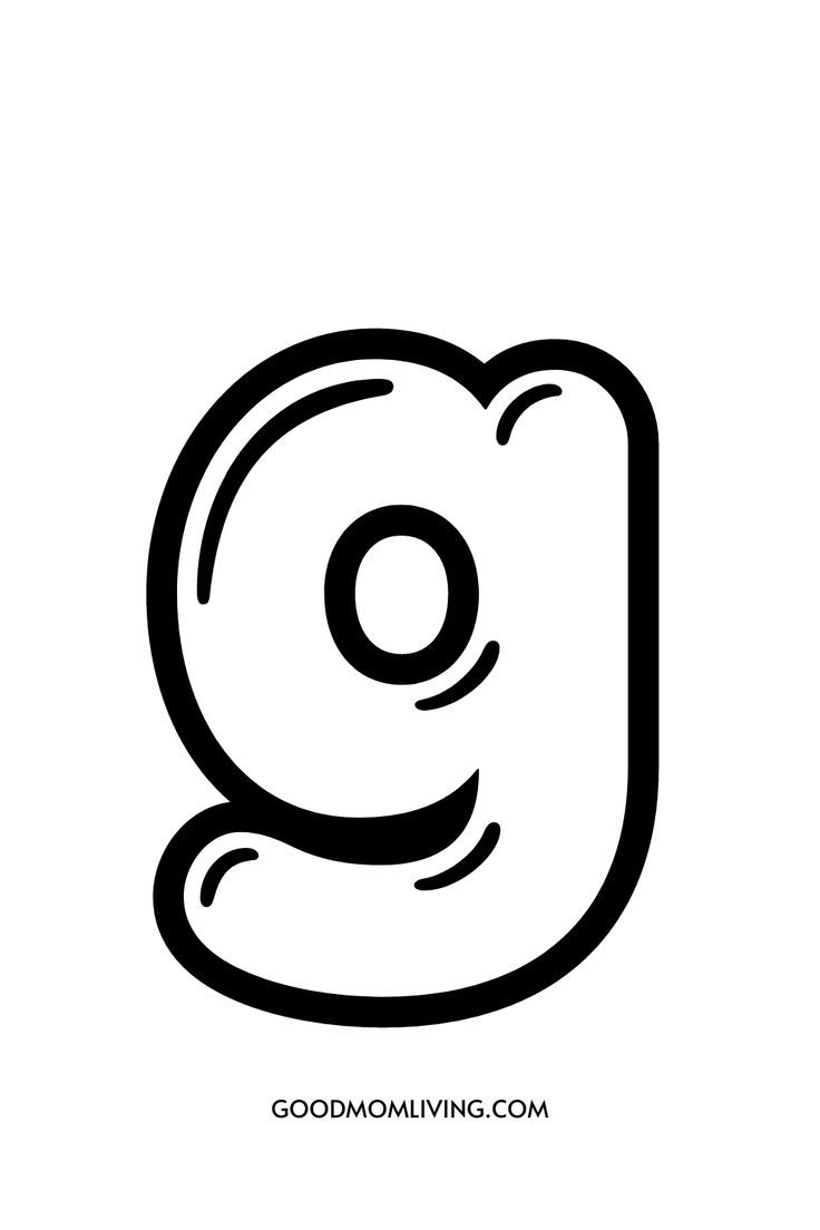 bubble letters g