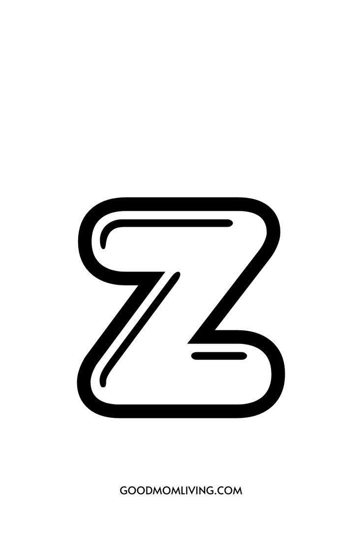 Printable Coloring Pages Letter Z Bubble Letters