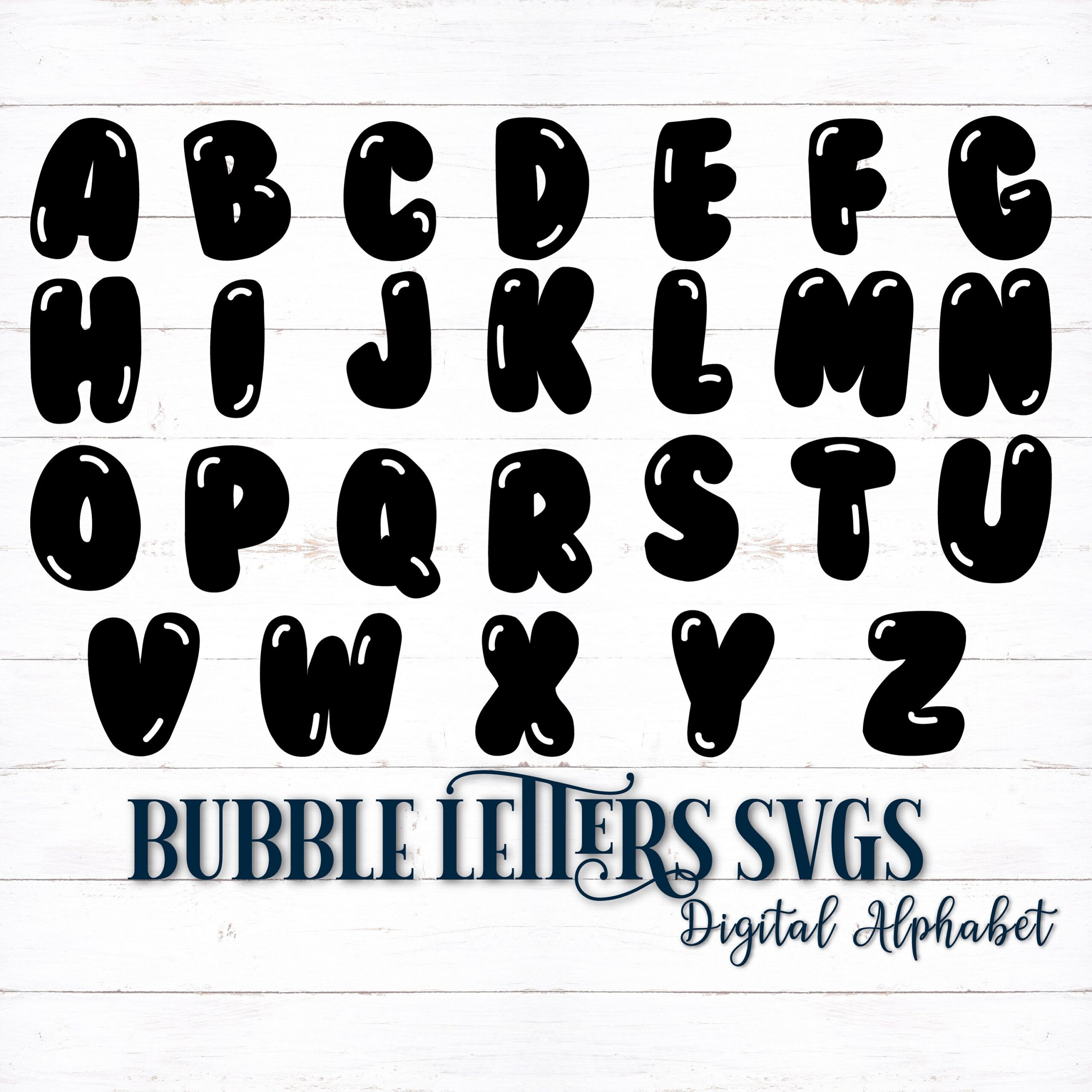 alphabet bubble letters