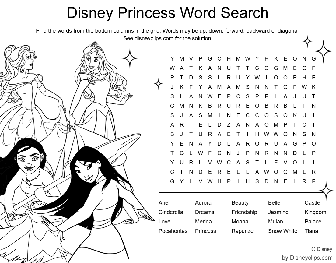 Printable Disney Word Search Games Disneyclips Printable Disney Word Search Games Disneyclips