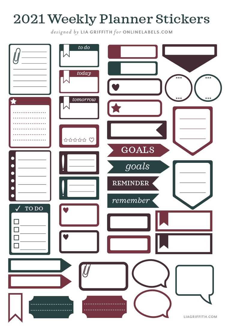 Printable Journal Pages Planner Stickers Lia Griffith Printable Journal Pages Planner Stickers Lia Griffith