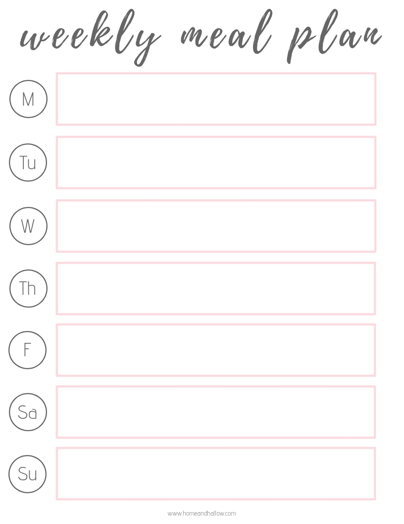 free printable weekly meal planner pdf free printable weekly meal planner pdf