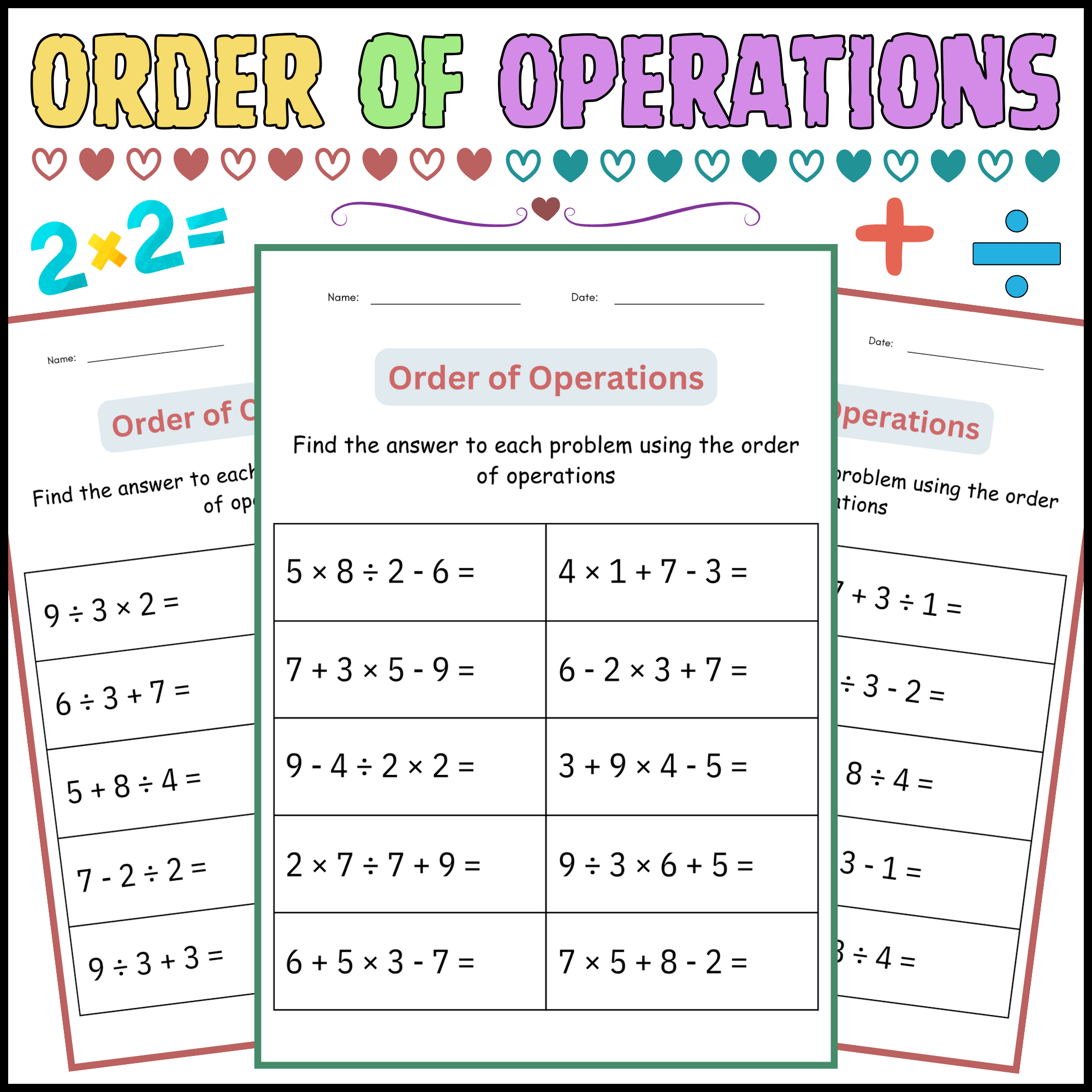 printable worksheets for 5th graders