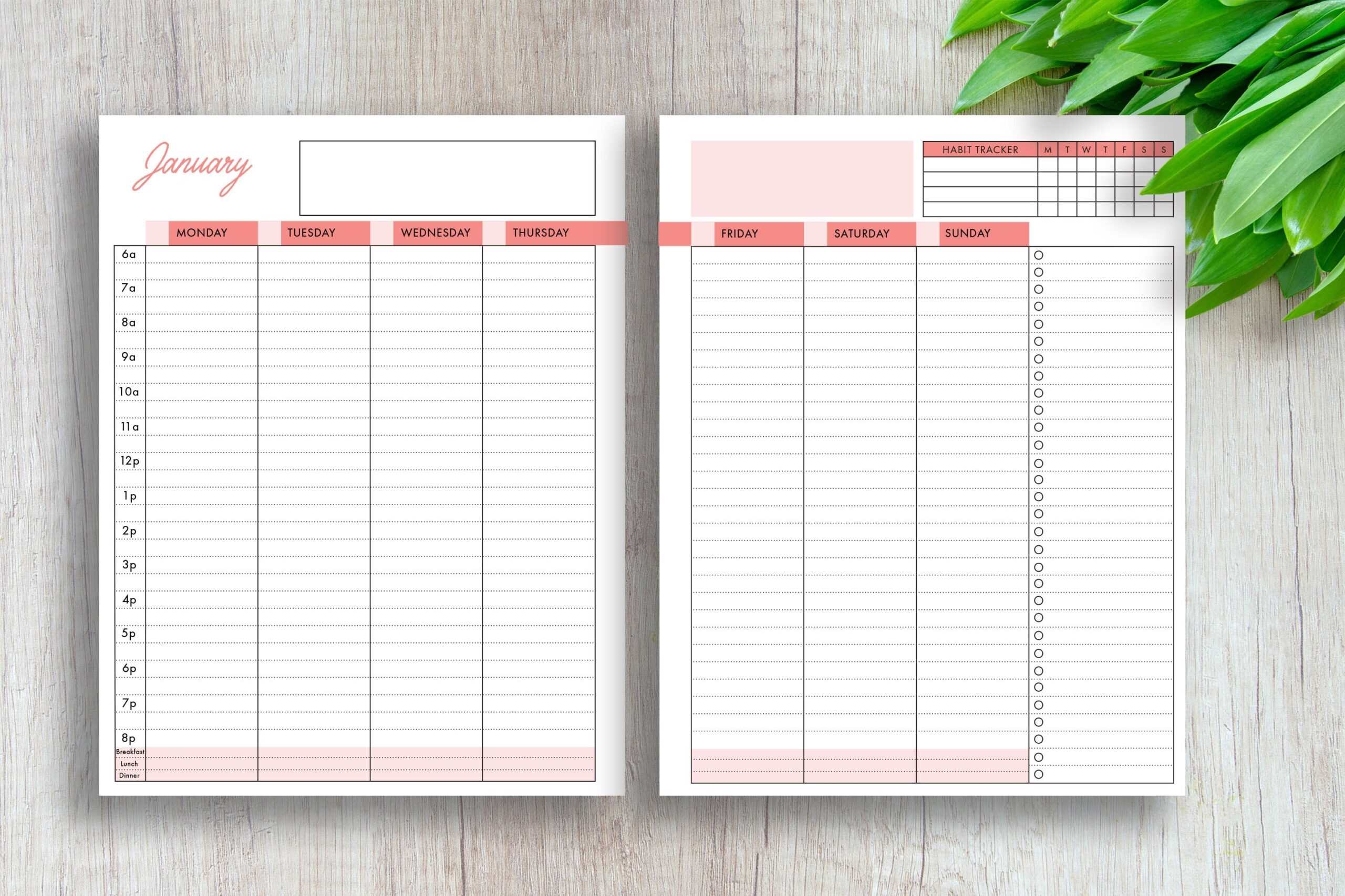 vertical weekly planner printable vertical weekly planner printable
