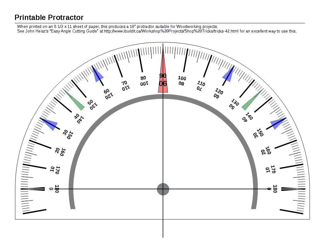 printing a protractor
