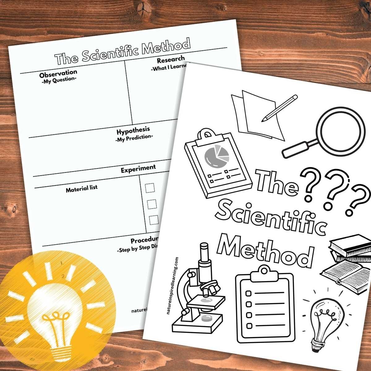 Printable Scientific Method Worksheets Nature Inspired Learning Printable Scientific Method Worksheets Nature Inspired Learning