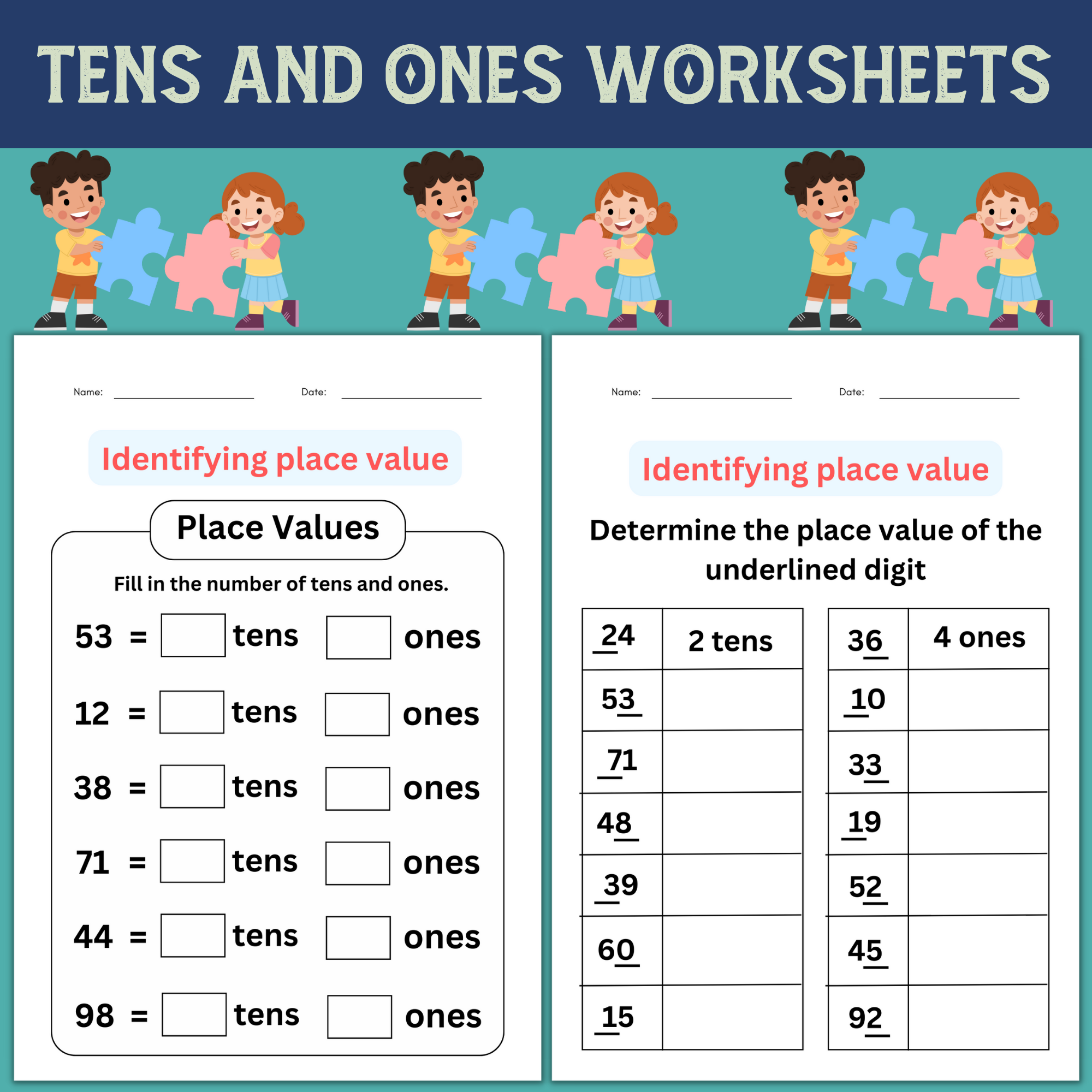1st grade math worksheets free printable