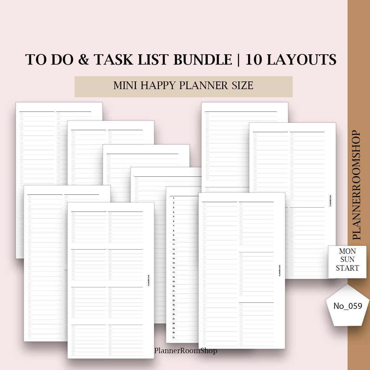 Printable To Do List Happy Planner Mini Task List Inserts For Disckbound Planners Organizer List 059 Etsy Printable To Do List Happy Planner Mini Task List Inserts For Disckbound Planners Organizer List 059 Etsy