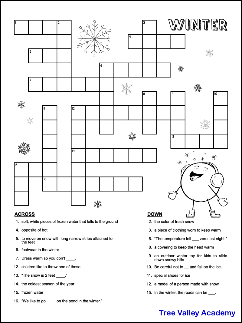 themed crossword puzzles printable themed crossword puzzles printable