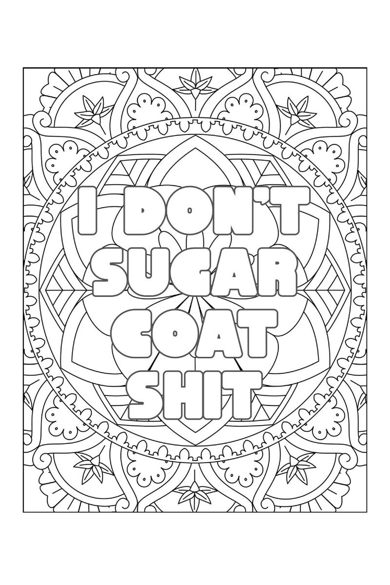 Profanity Coloring Book For Adults EBay