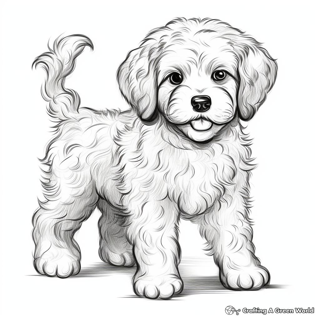 Realistic Dog Coloring Pages Free Printable 