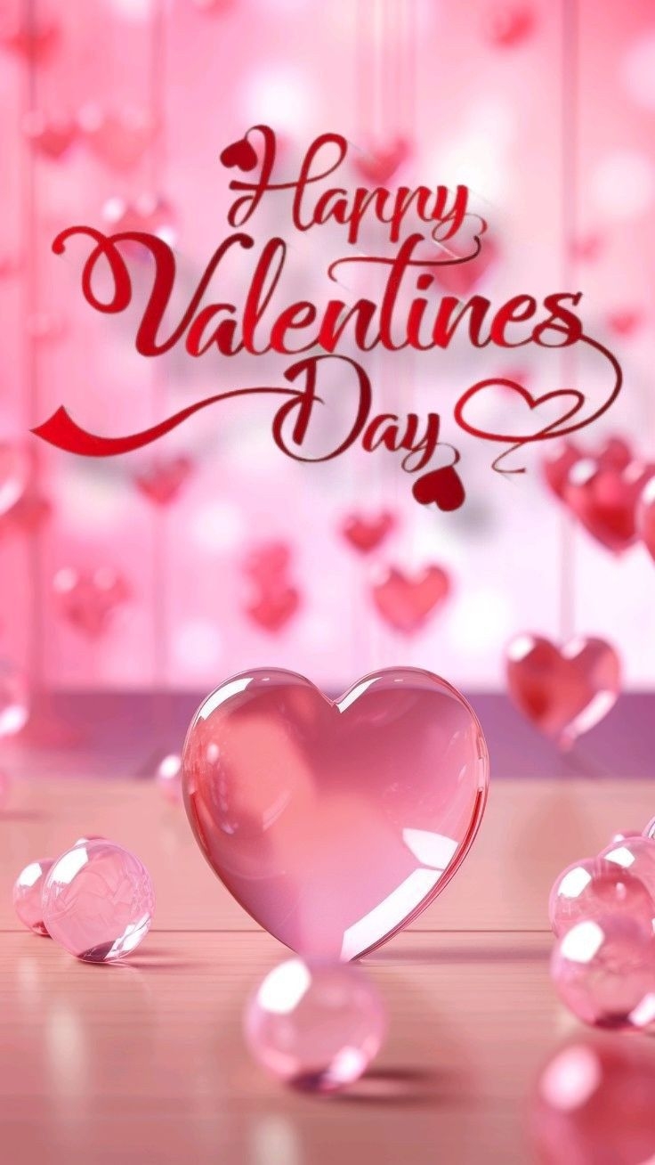 Romantische Valentinstagskarte Mit Herzen