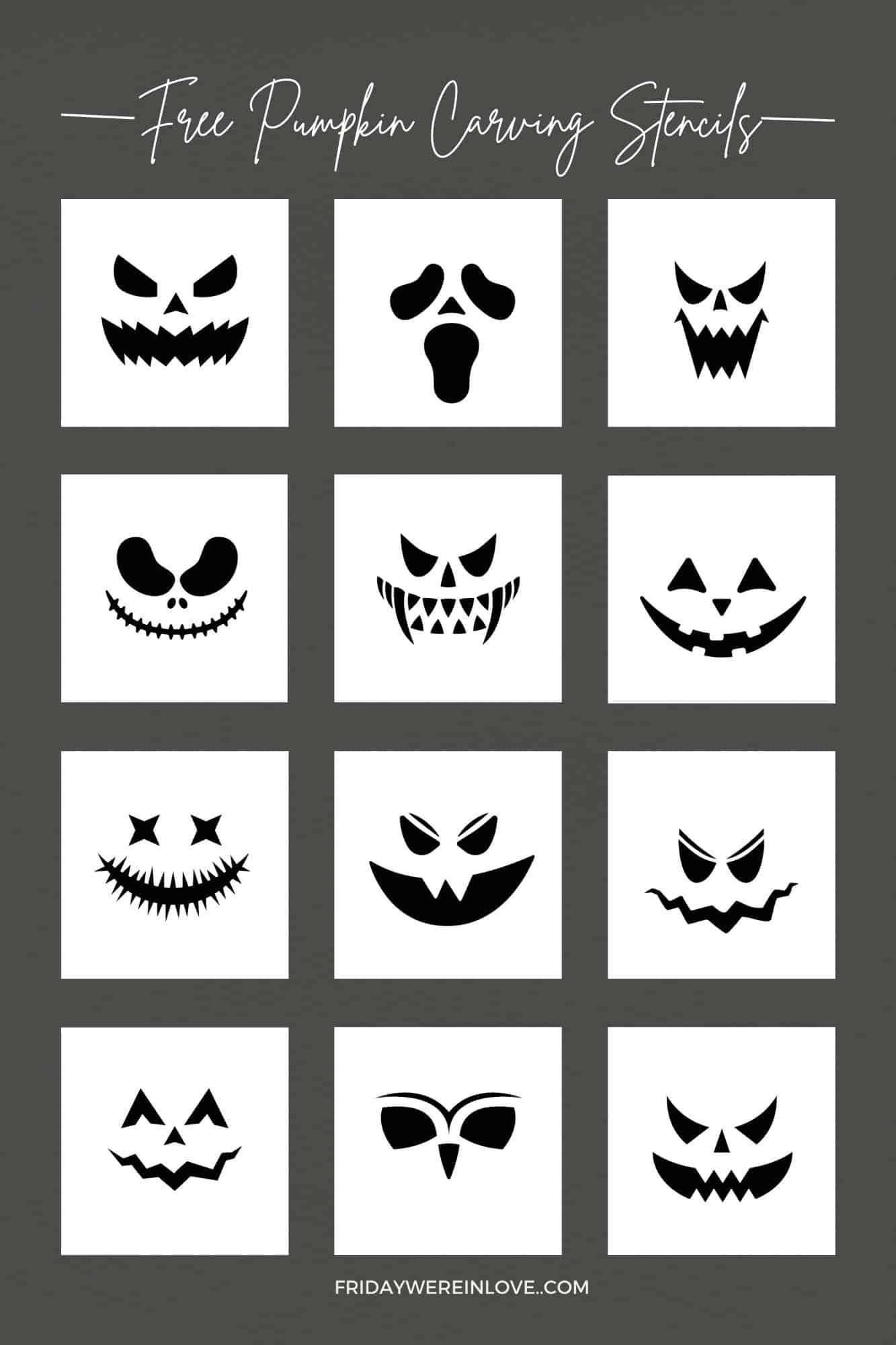 printable pumpkin stencils