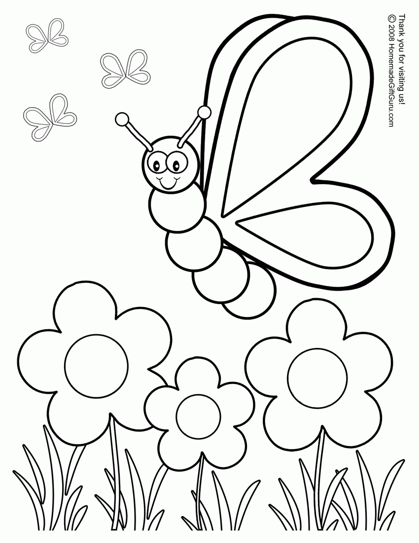 free butterfly coloring pages