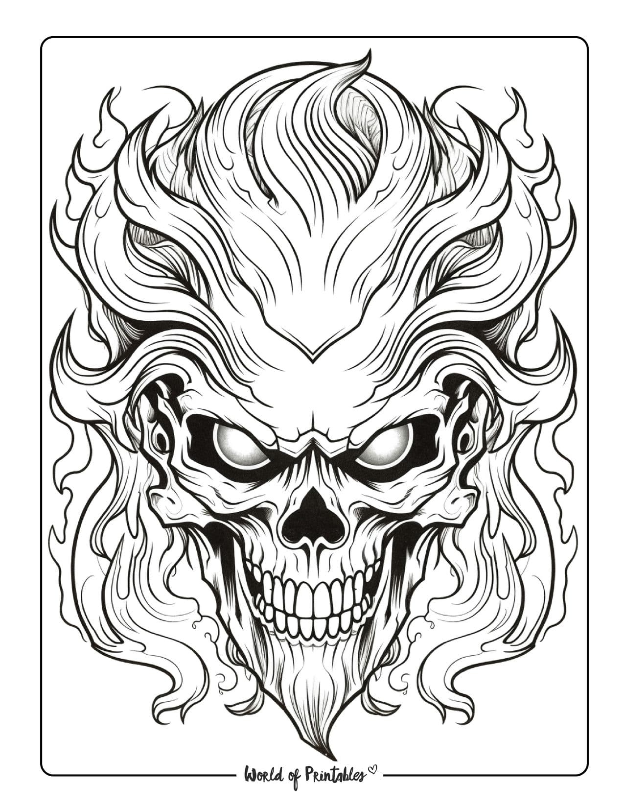 skull coloring pages