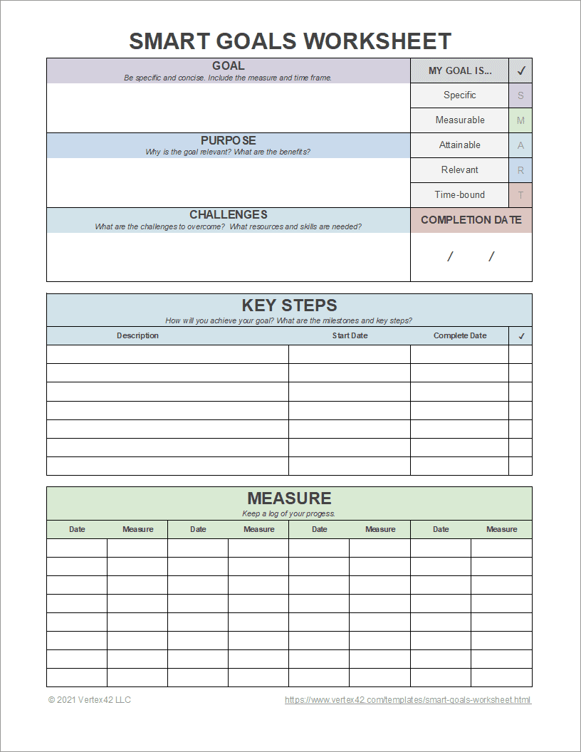 printable smart goals worksheet printable smart goals worksheet