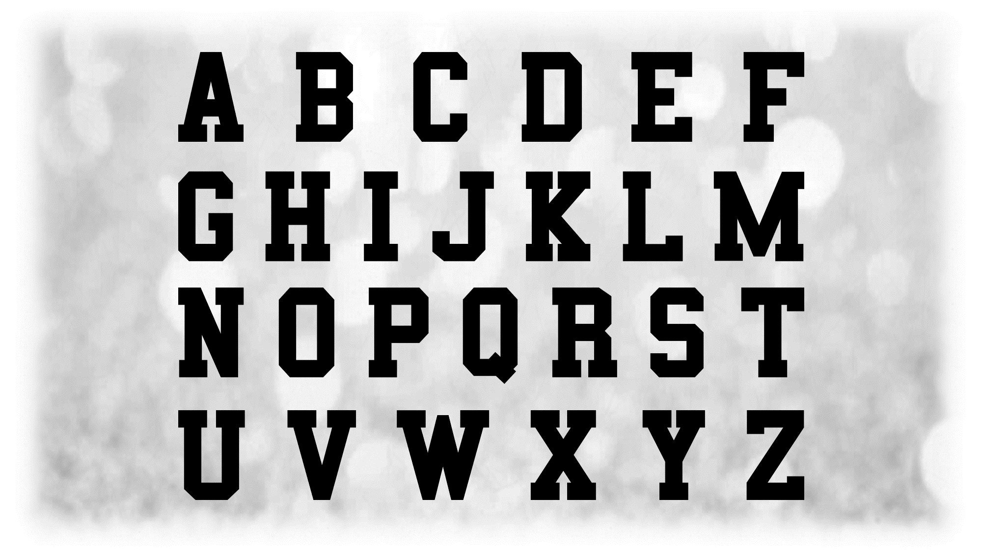 block letter alphabet
