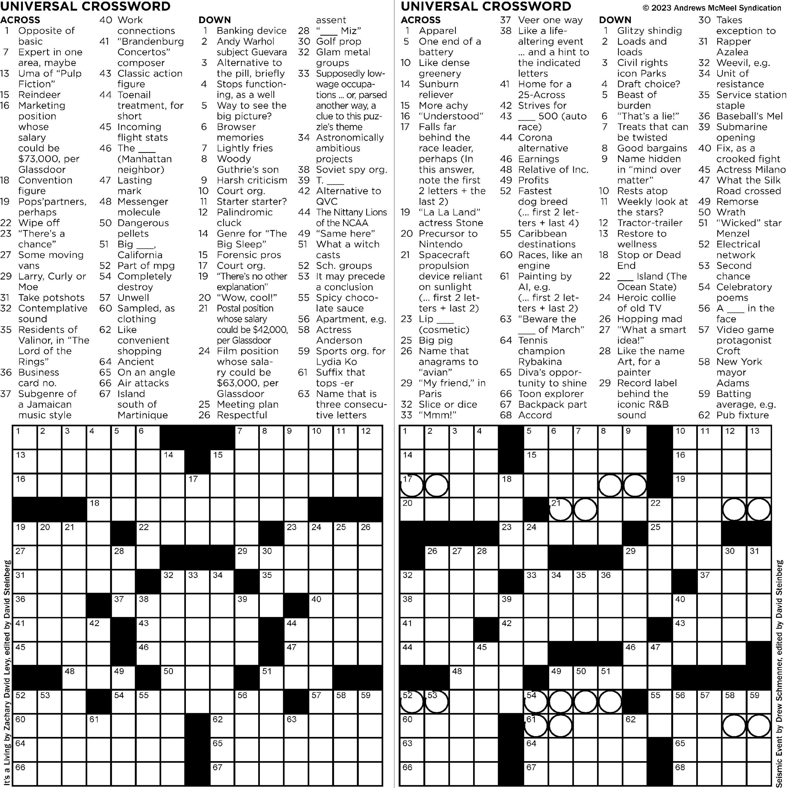 universal crossword puzzle for today answers free printable universal crossword puzzle for today answers free printable