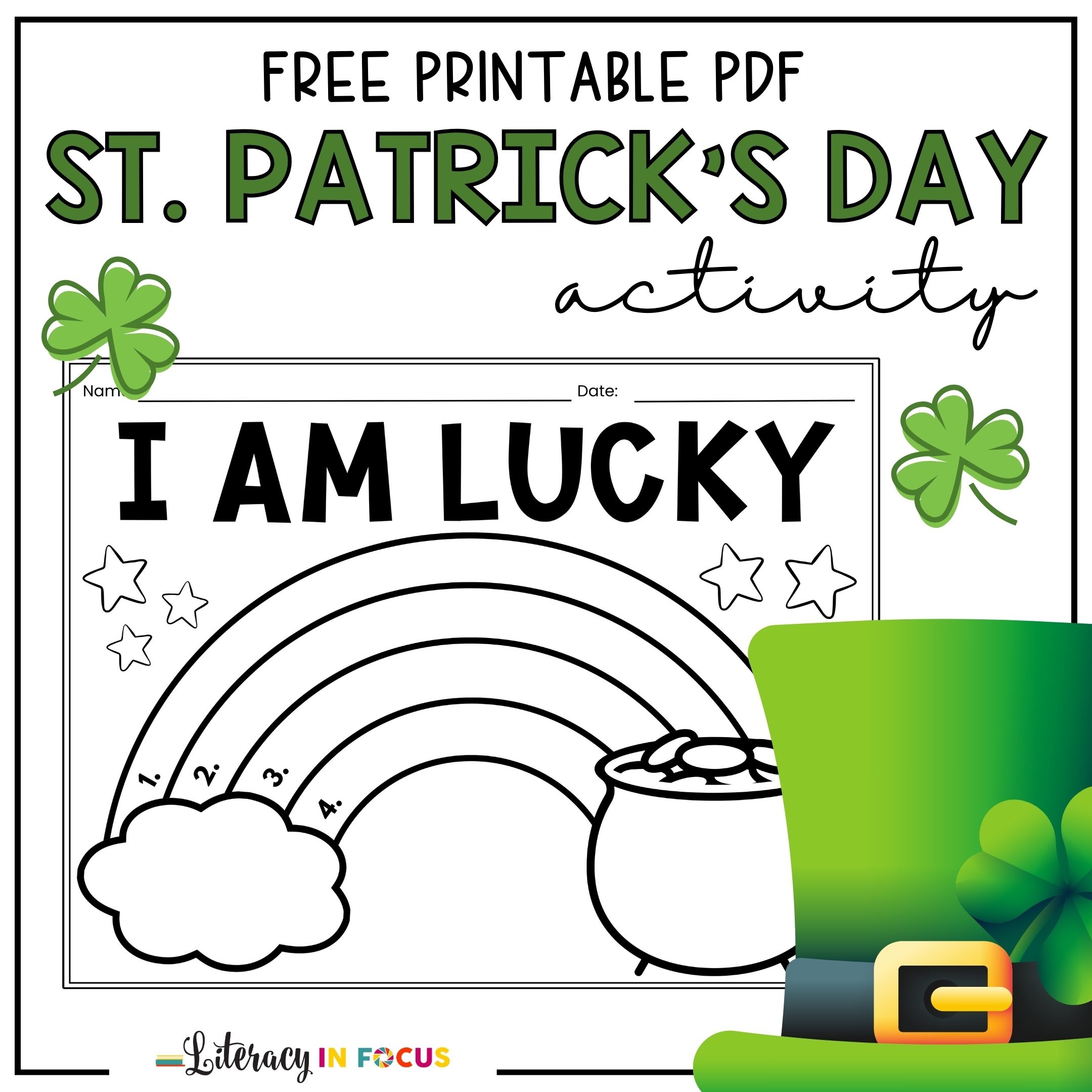 St Patrick s Day Activity For Kids Free Printable PDF Literacy In Focus