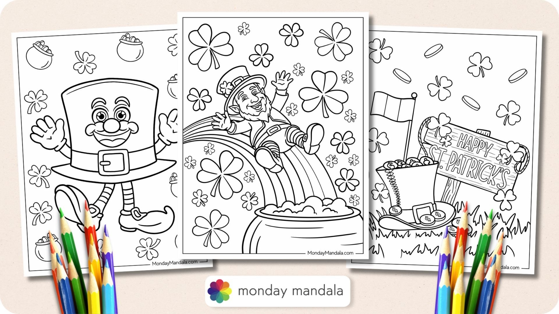 st patrick's day coloring sheets