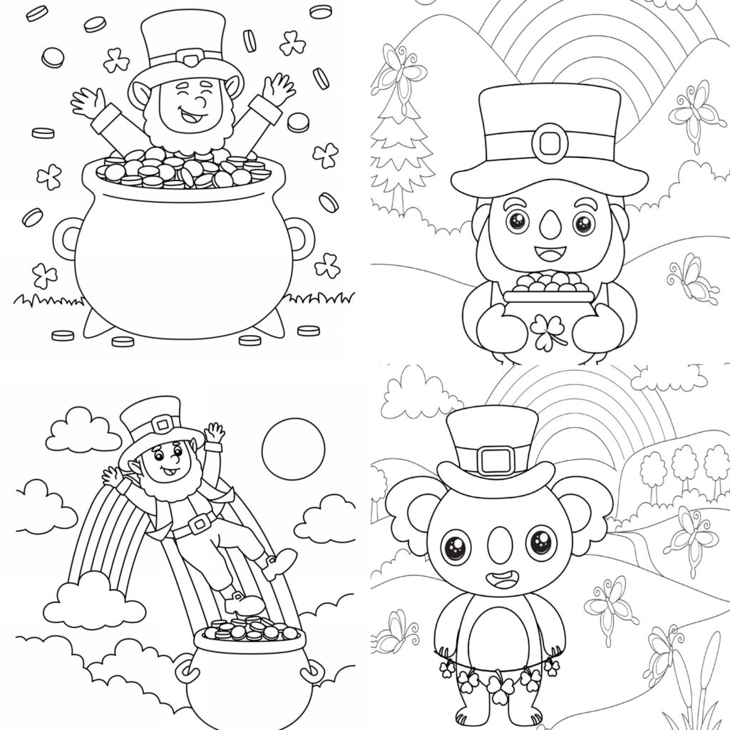St Patrick s Day Coloring Pages with Free Printable Happy Toddler Playtime