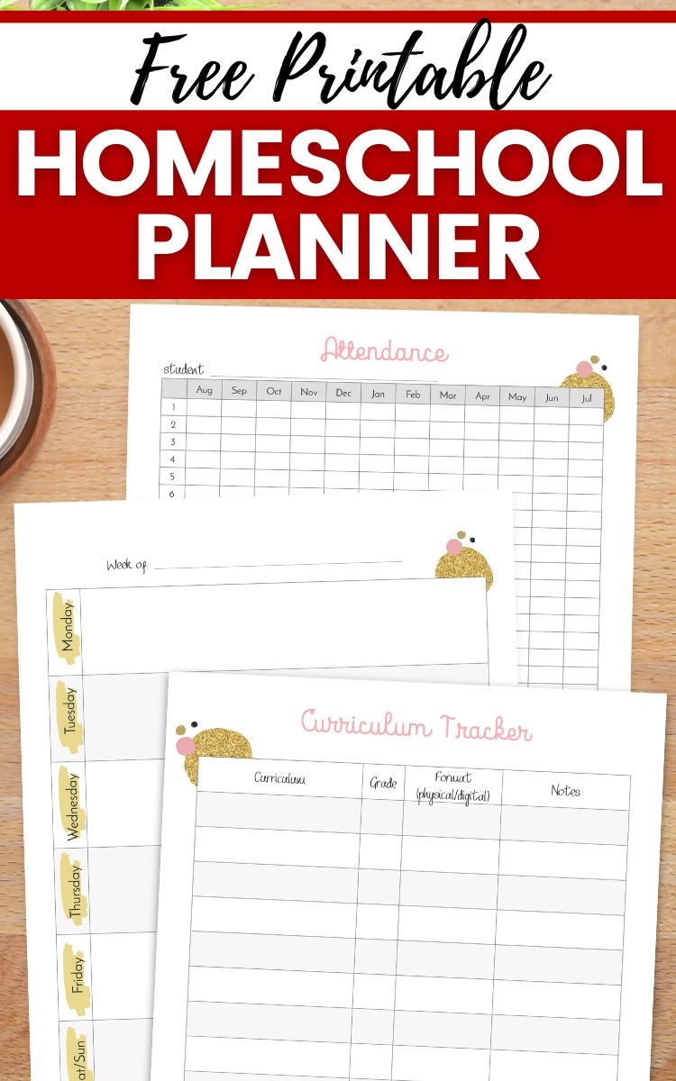 Stay On Track With A Free Printable Homeschool Planner Stay On Track With A Free Printable Homeschool Planner