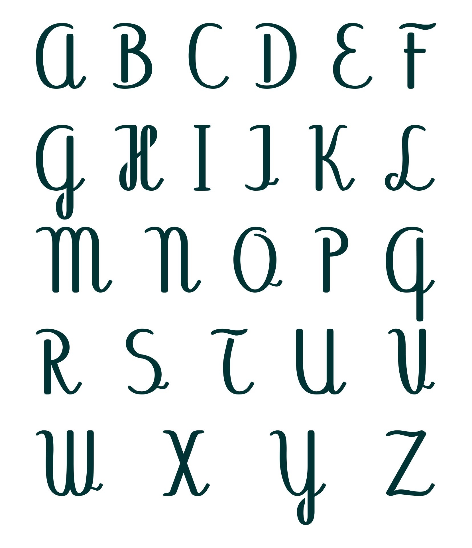 stencil letters printable
