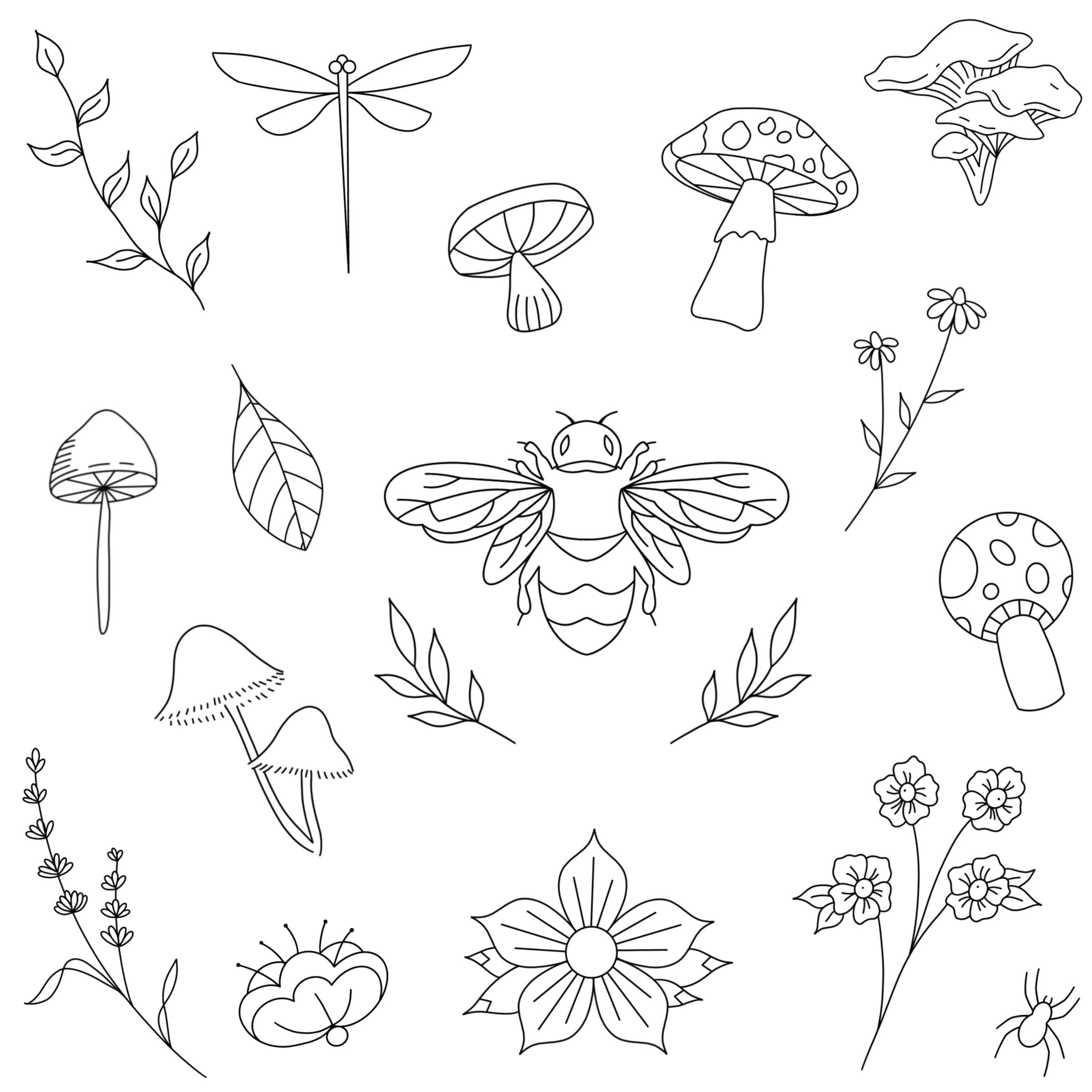 simple tattoo stencils