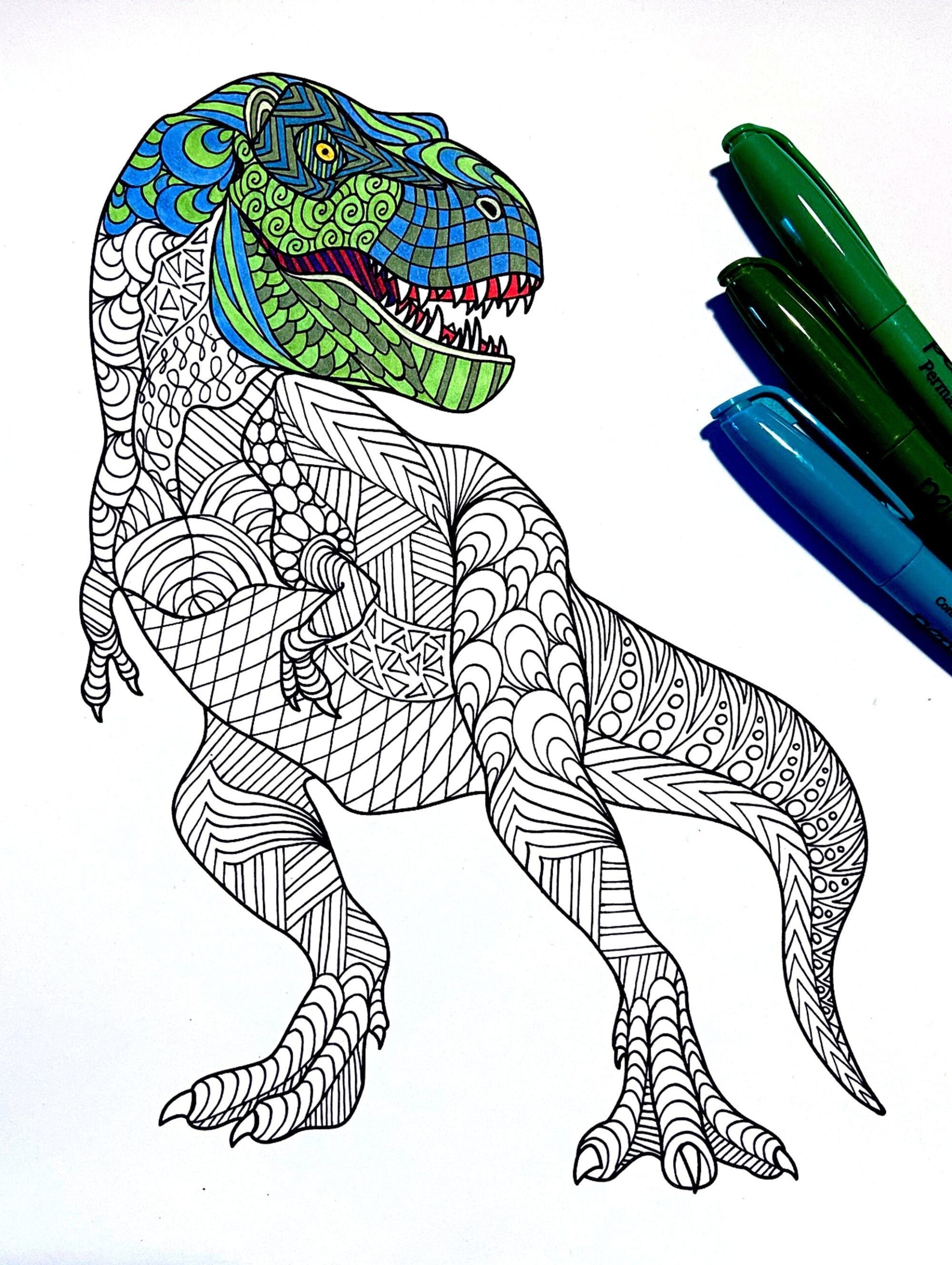 t rex coloring pages