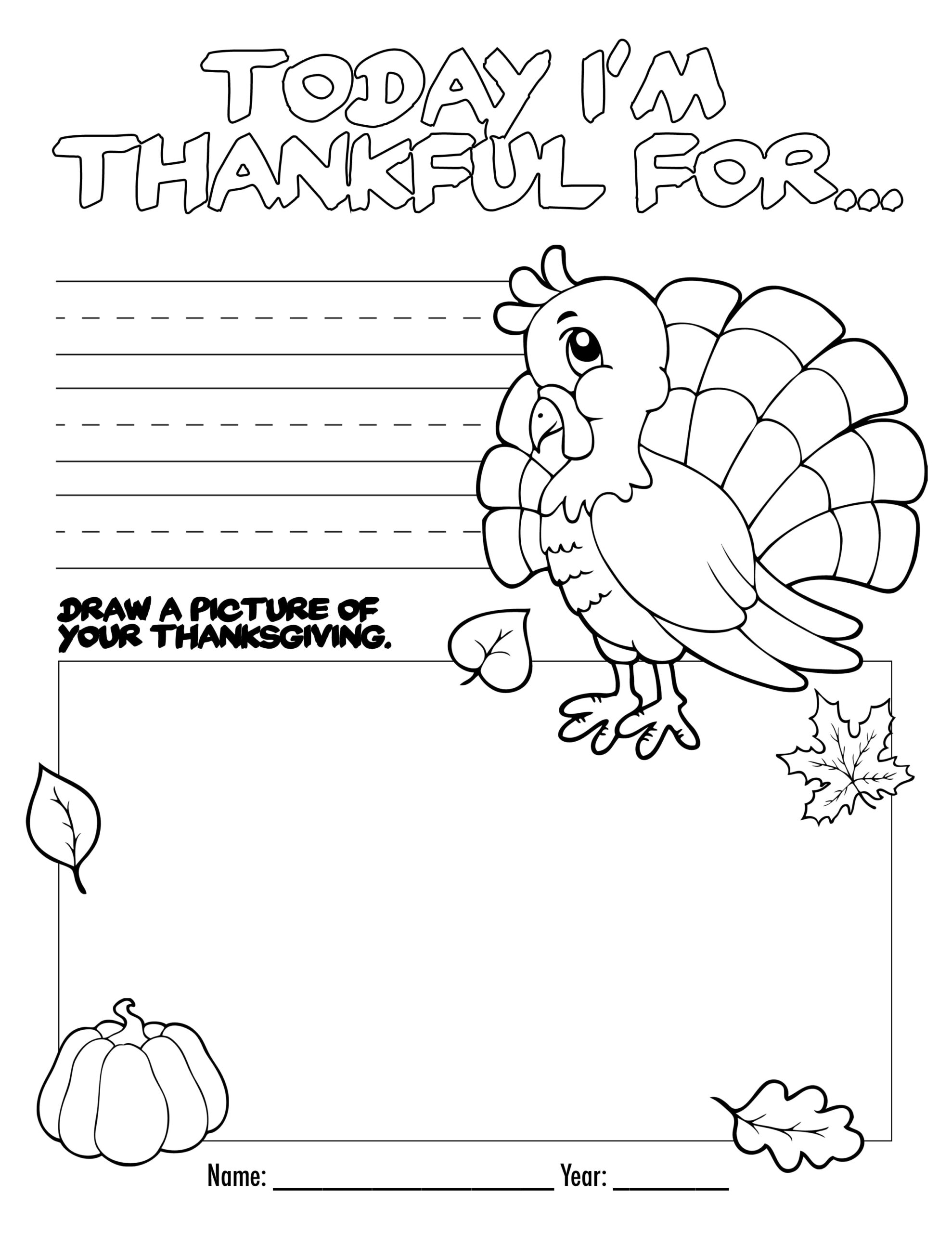 free thanksgiving coloring pages