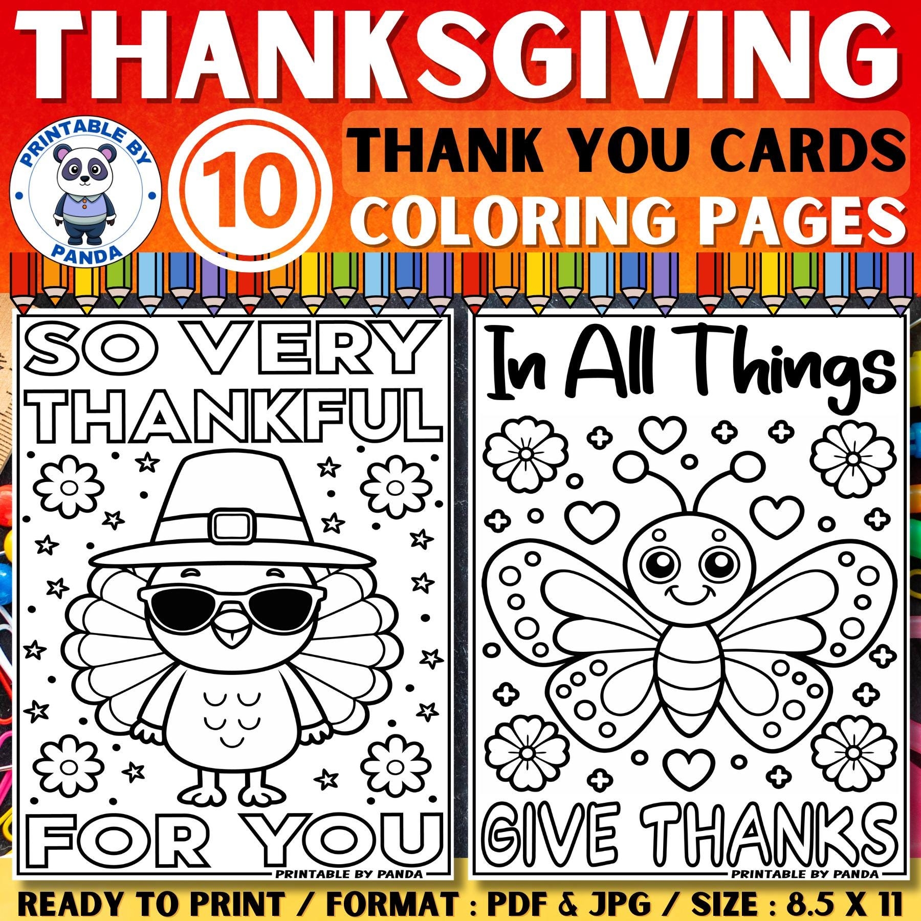 Thanksgiving Coloring Pages For Kids Thanksgiving Cards To Color Coloring Sheet Thankful Coloring Page Thanksgiving Kids Activities Etsy