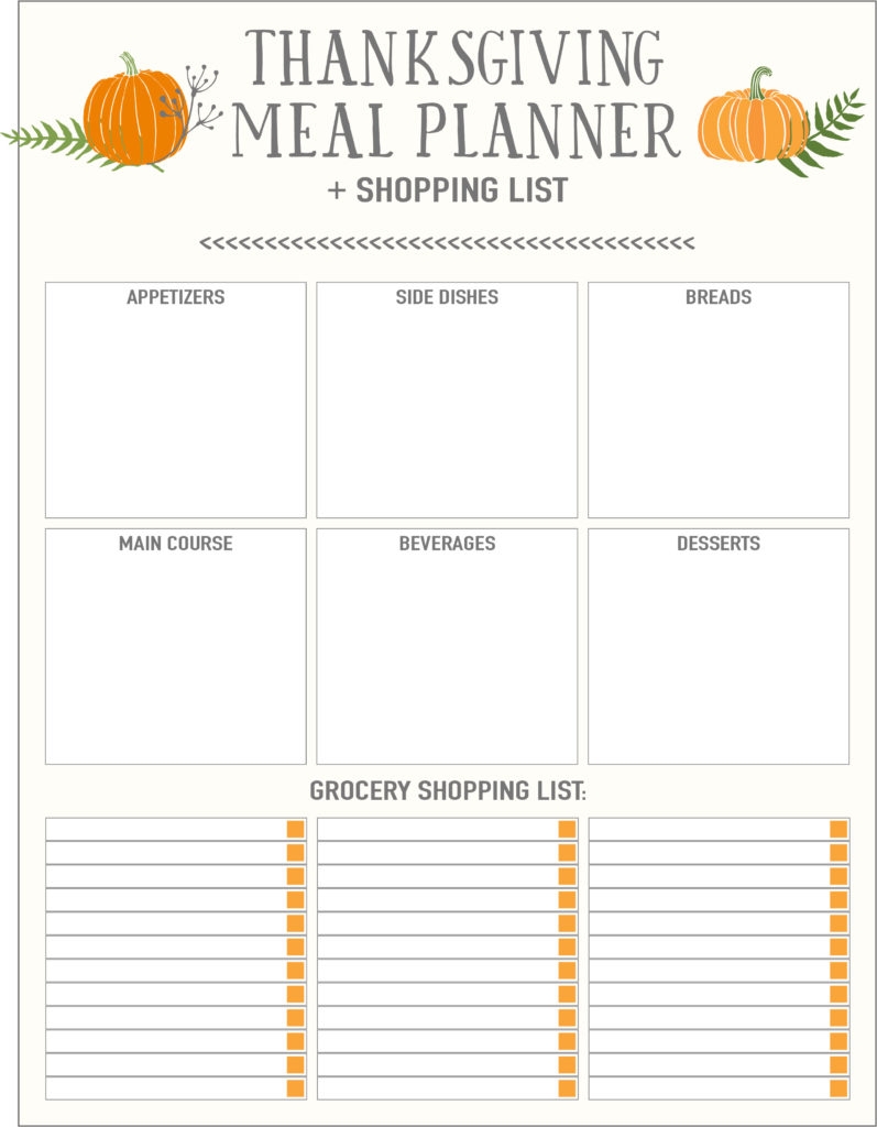 Thanksgiving Meal Planners Shopping List Printables FREE Live Craft Eat Thanksgiving Meal Planners Shopping List Printables FREE Live Craft Eat