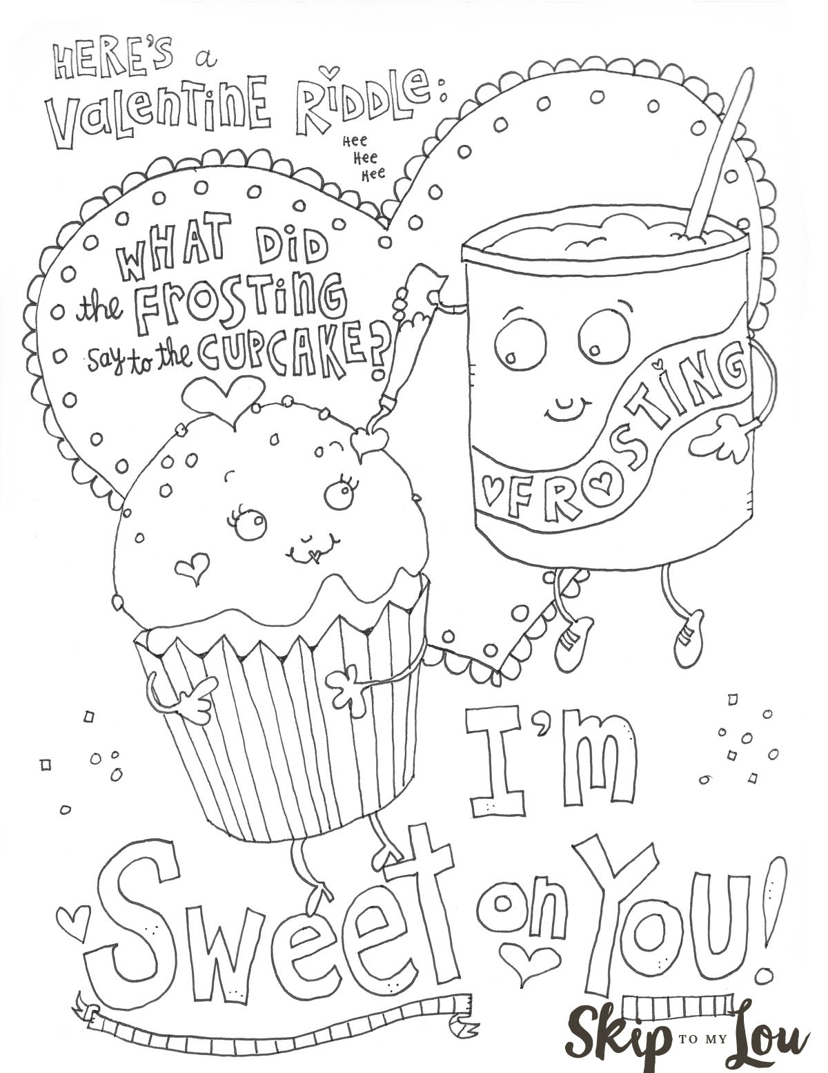 The Cutest Valentines Coloring Pages Skip To My Lou The Cutest Valentines Coloring Pages Skip To My Lou
