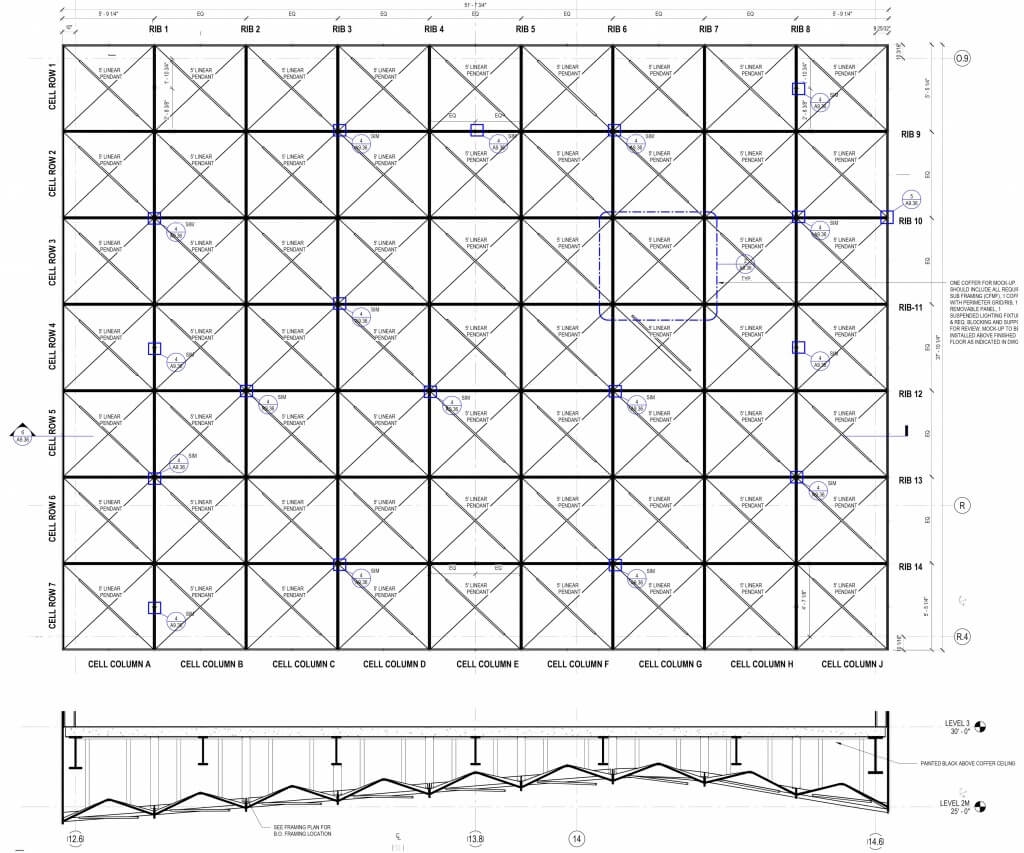 The Hanging General Purpose Classroom GPC Part 2 Undulating Coffers Payette