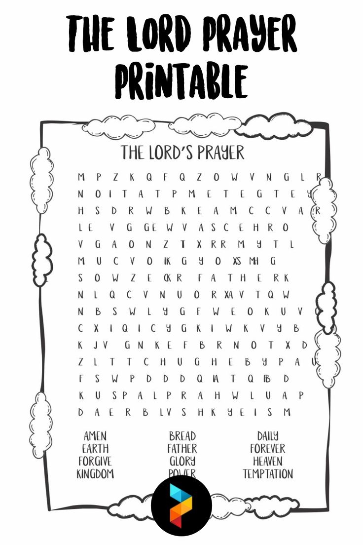 The Lord Prayer 12 Free PDF Printables Printablee