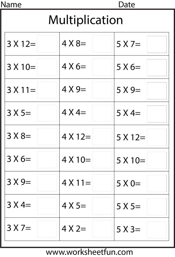 Times Tables Worksheets Printable Math Worksheets Multiplication Facts Worksheets Times Tables Worksheets Printable Math Worksheets Multiplication Facts Worksheets