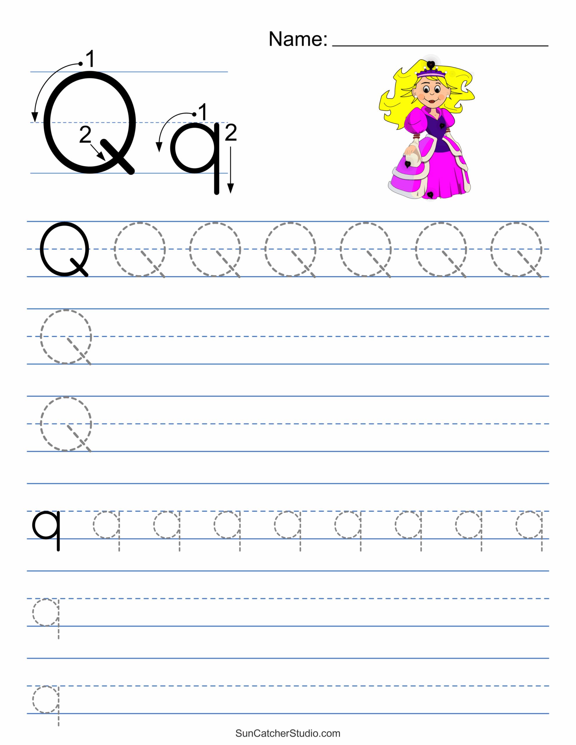 Tracing Alphabet Letters Printable Handwriting Worksheets Free Printables Monograms Design Tools Patterns DIY Projects
