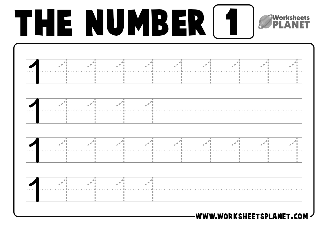 Tracing Numbers Worksheets For Kindergarten READY TO PRINT