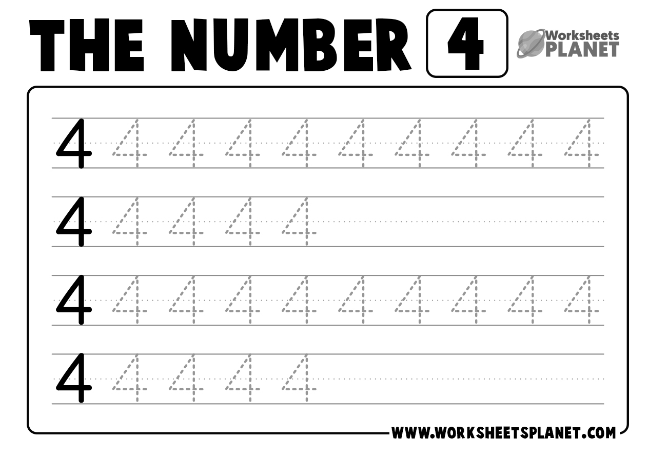 Tracing Numbers Worksheets For Kindergarten READY TO PRINT