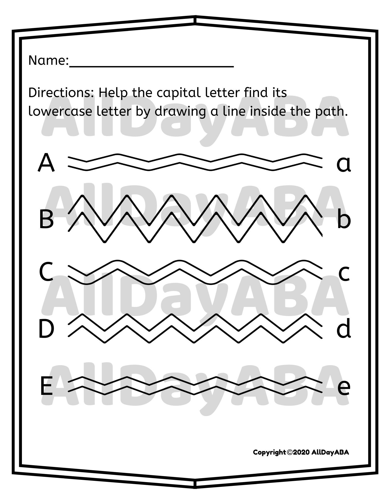 printable autism writing worksheets