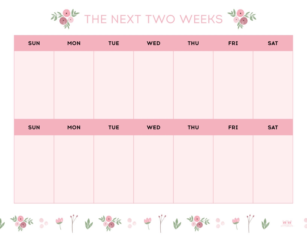 Two Week Planners Free Printables Printabulls Two Week Planners Free Printables Printabulls