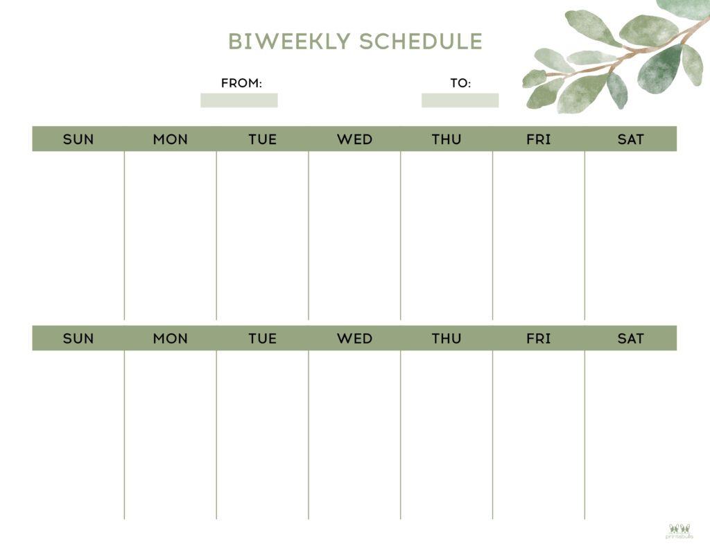 Two Week Planners Free Printables Printabulls Two Week Planners Free Printables Printabulls