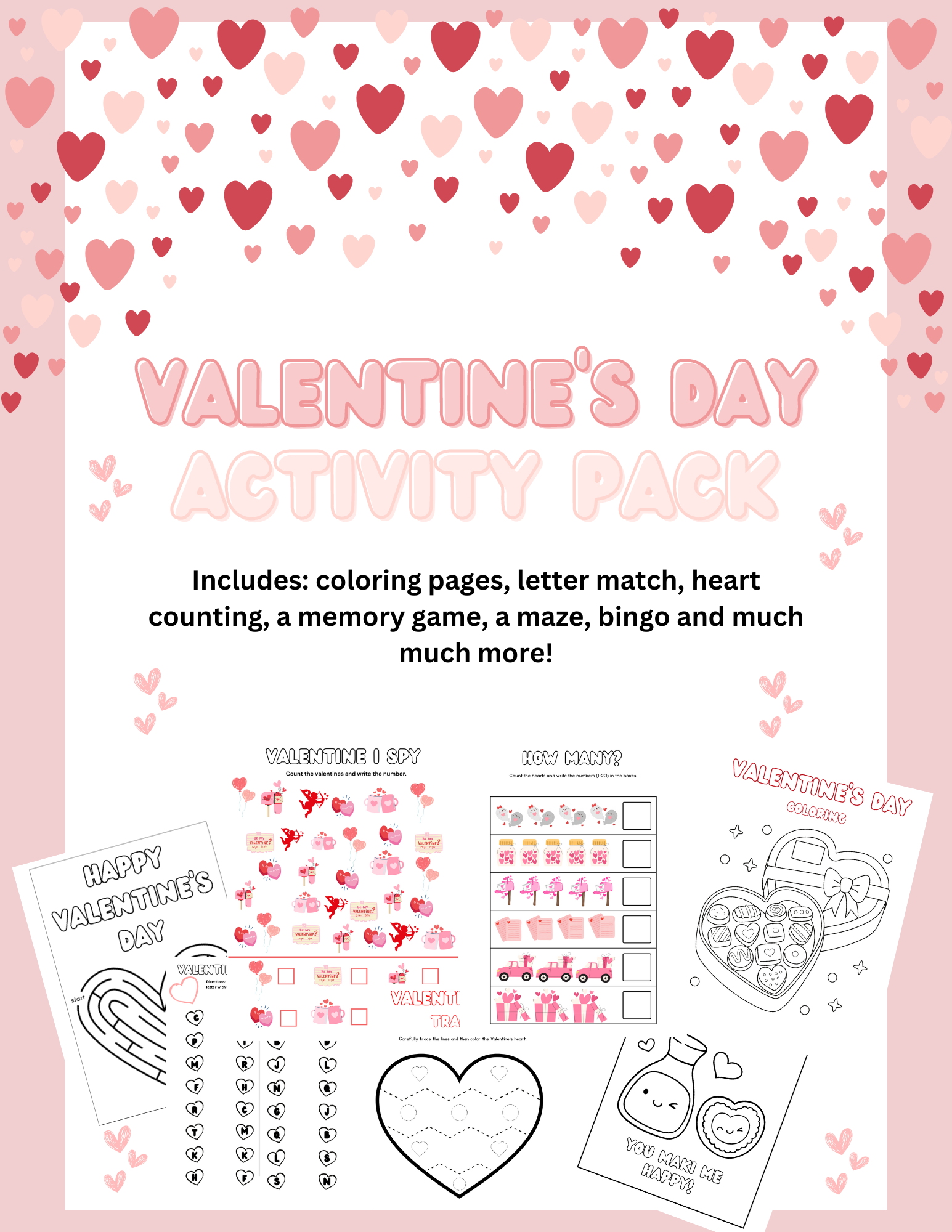 free printable valentine's day worksheets