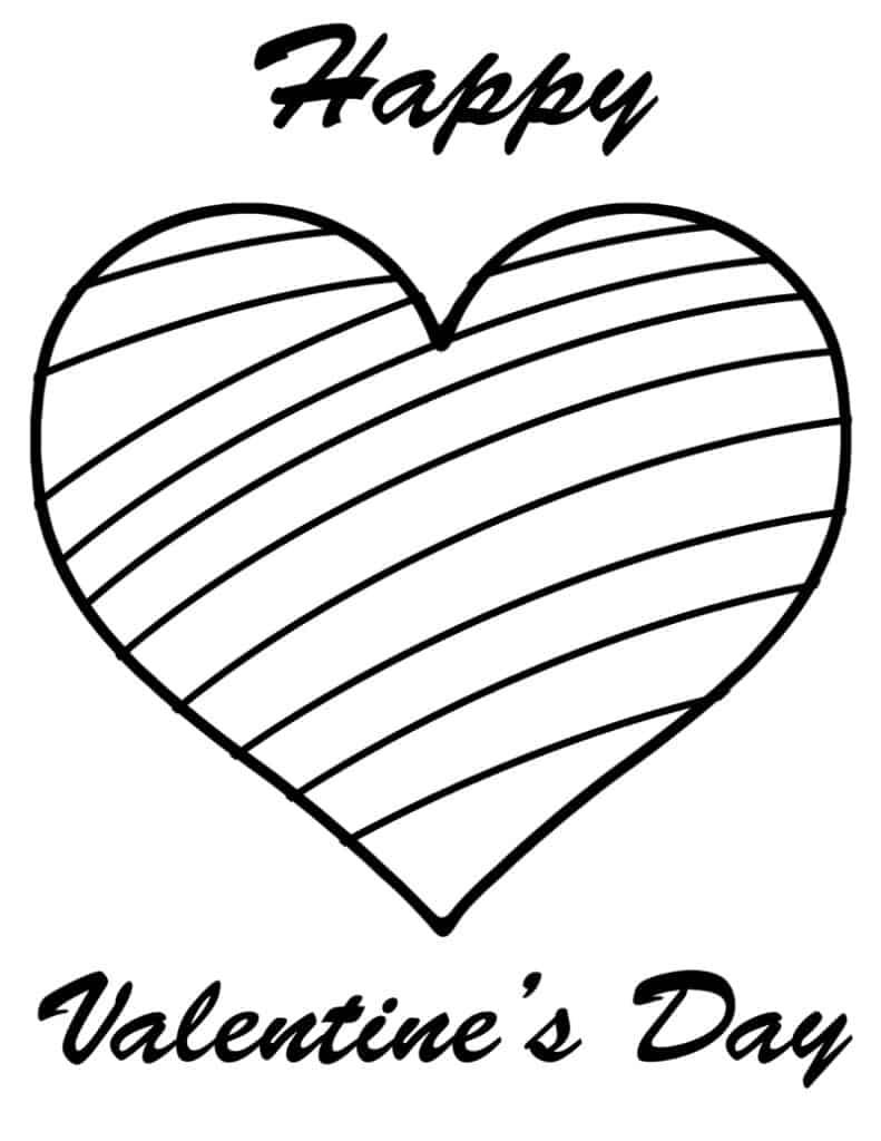 valentines day coloring page