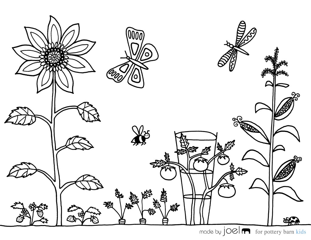 gardening pictures to color gardening pictures to color
