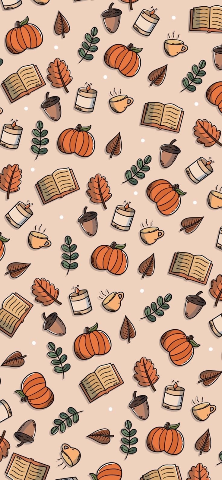 Warm Cosy Autumn Fall Illustration Phone Background Wallpaper Warm Cosy Autumn Fall Illustration Phone Background Wallpaper