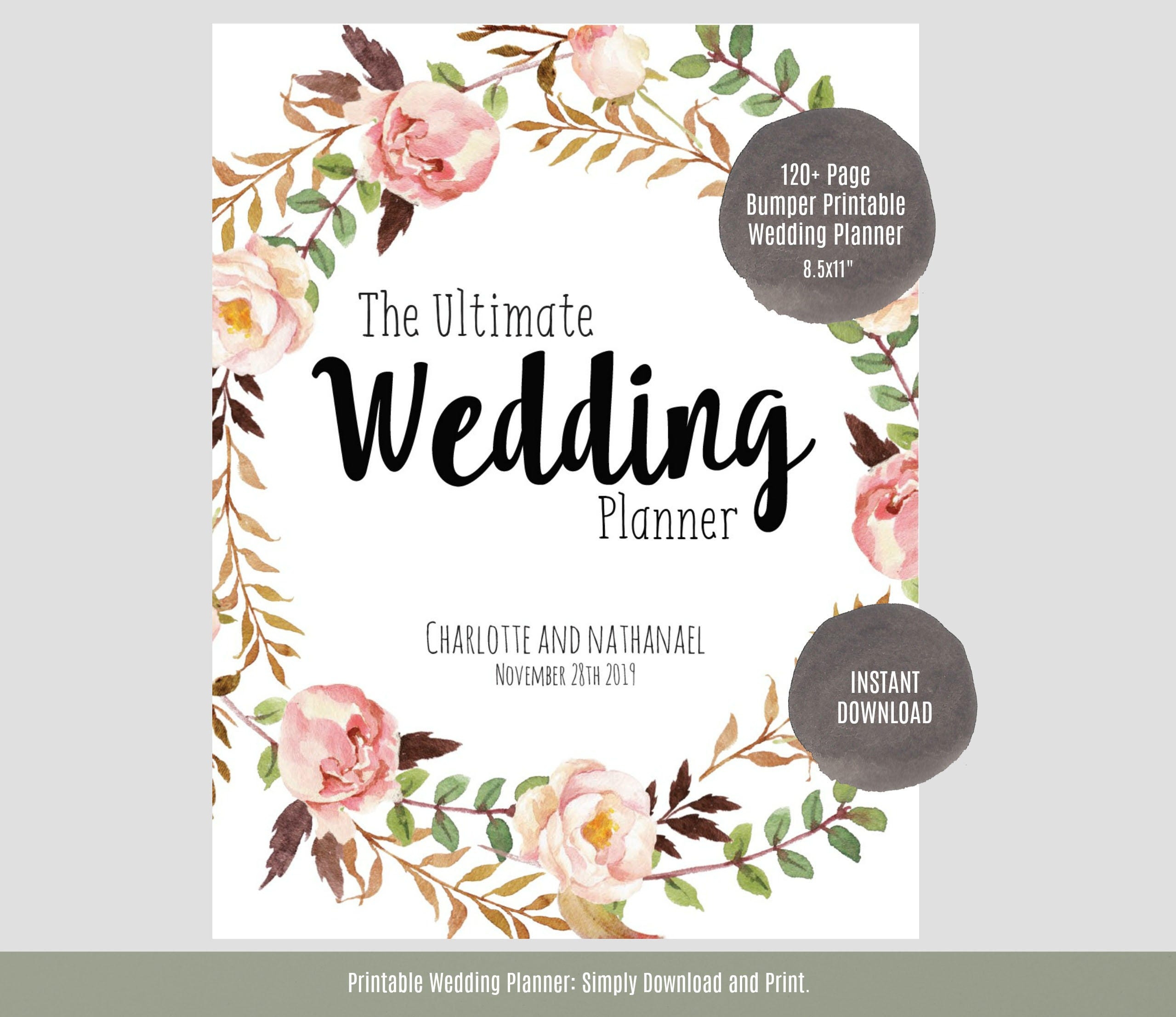 Wedding Planner Printable Wedding Planner Wedding Binder DIY Planning Organizer 8 5x11 Instant Download PDF Etsy Wedding Planner Printable Wedding Planner Wedding Binder DIY Planning Organizer 8 5x11 Instant Download PDF Etsy