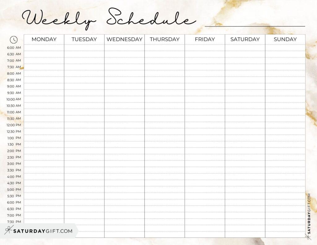 printable blank weekly planner printable blank weekly planner