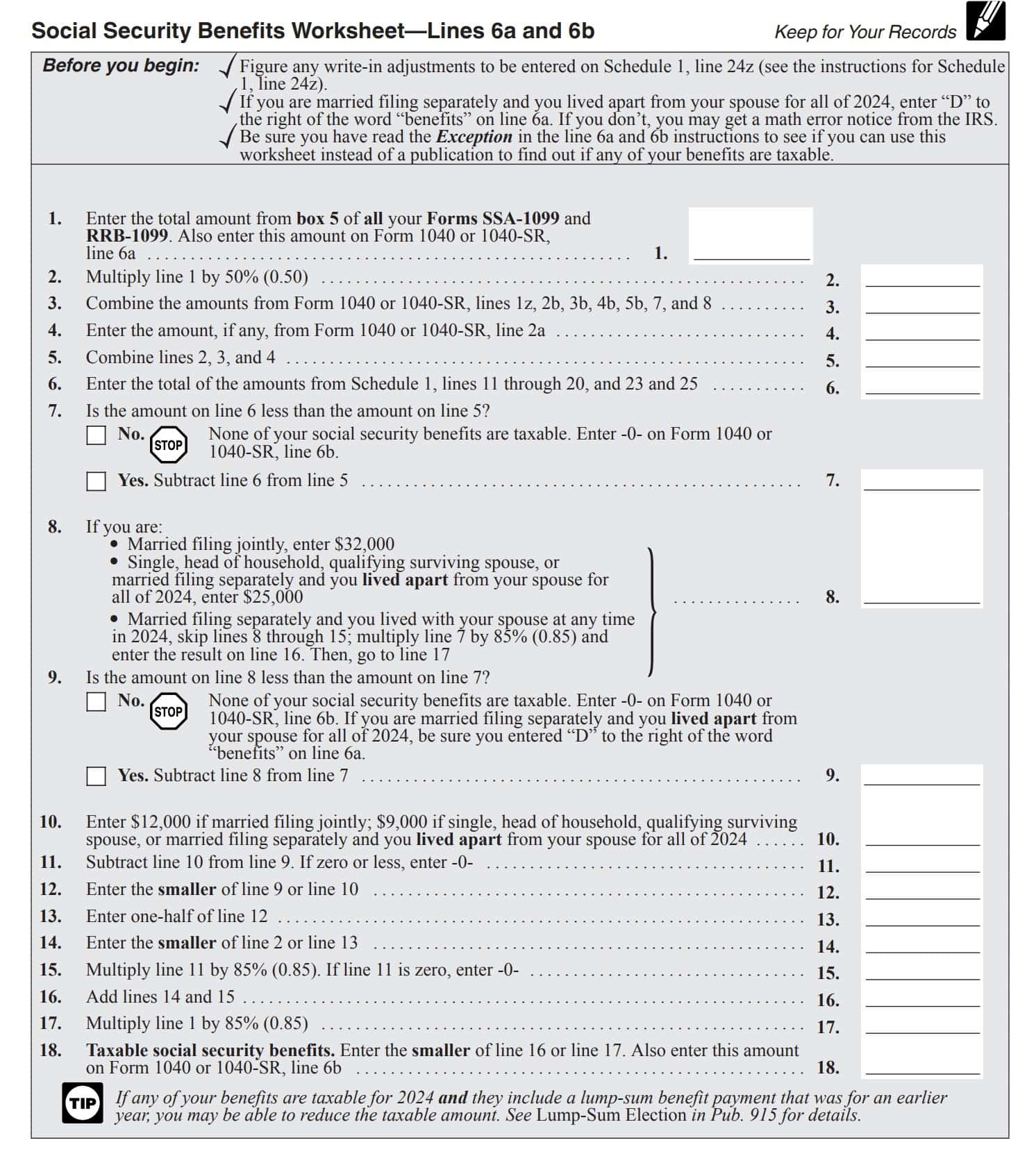 social security benefits worksheet 2024 printable pdf download social security benefits worksheet 2024 printable pdf download